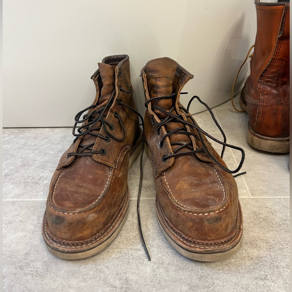 Red Wing Shoes Brown Leather Boots